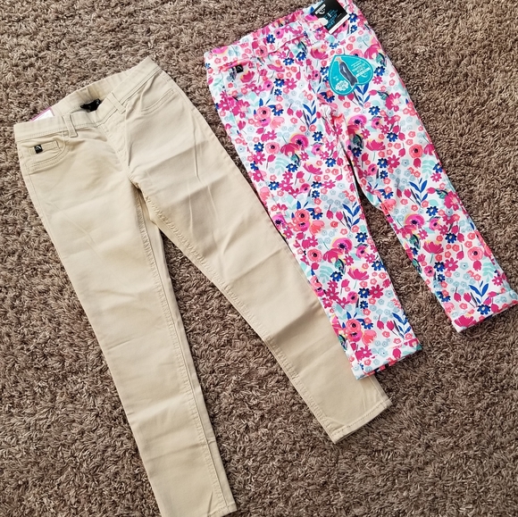 NWT Girls Jordache Jeggings White Jeans Leggings Pants Fashion Bottom Wear
